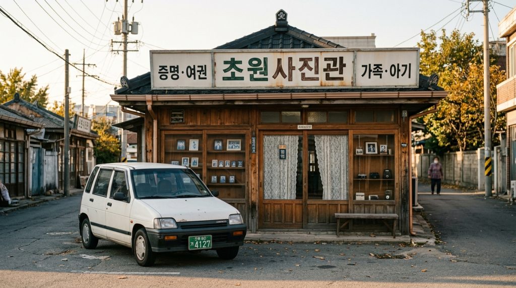 영화 8월의크리스마스 촬영지 정원과 다림의 사랑이 깃든 군산 초원사진관 포토존