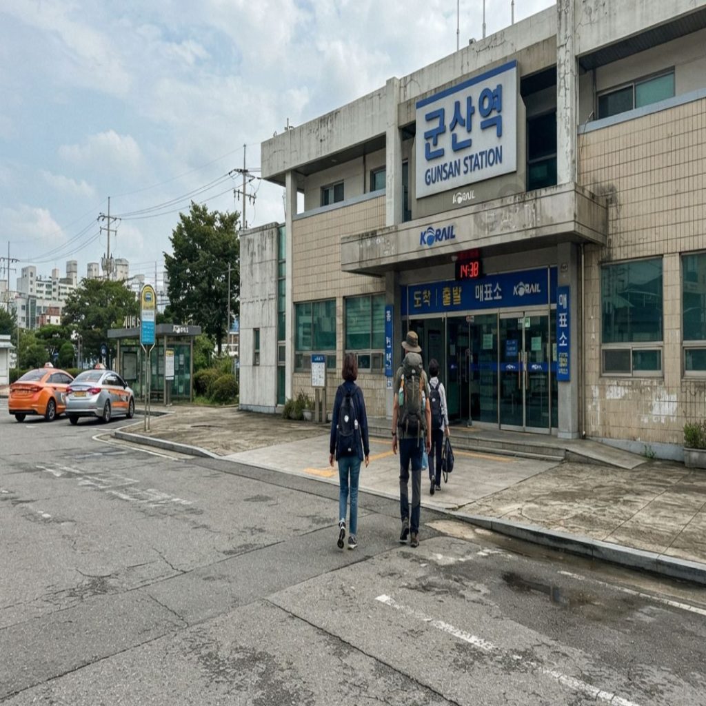  군산시외버스터미널 혹은 군산역 전경 사진