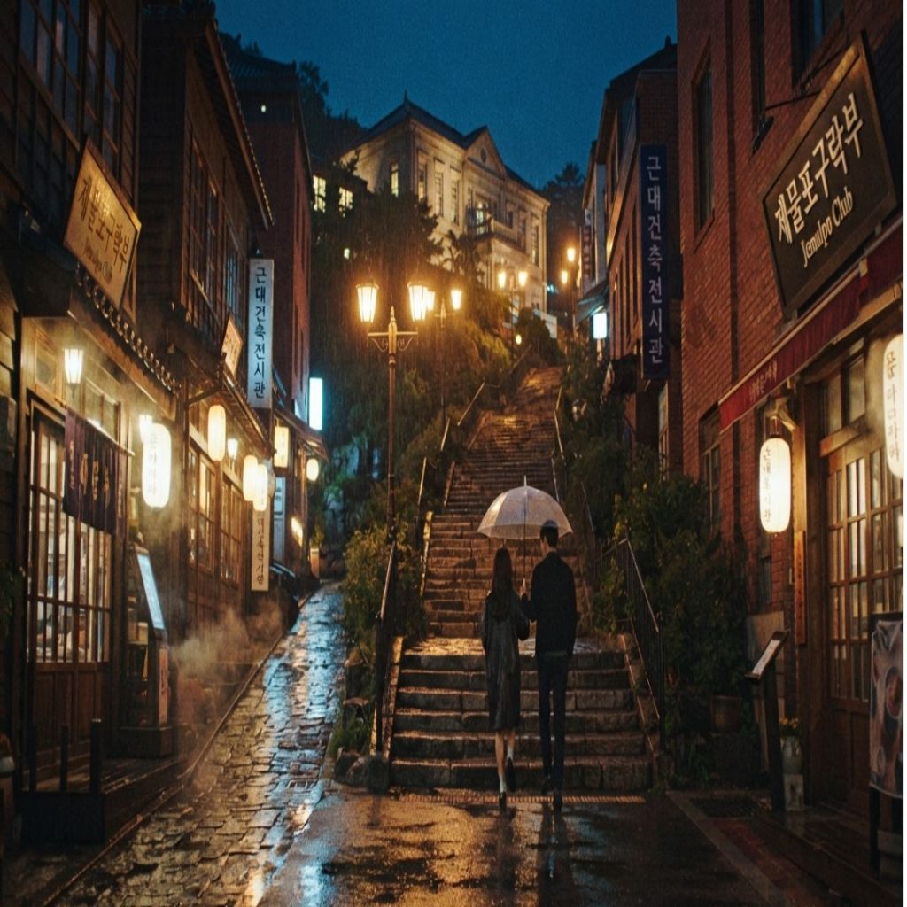 인천역 앞 차이나타운 입구 패루와 이국적인 레트로 골목길 풍경