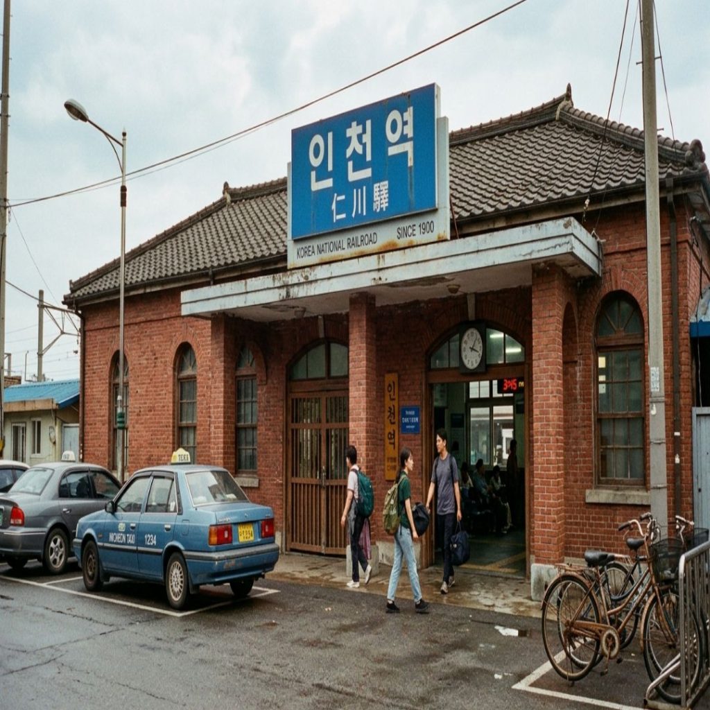 지하철 1호선 종점 인천역 역사 전경과 인천 개항장 뚜벅이 여행 시작점