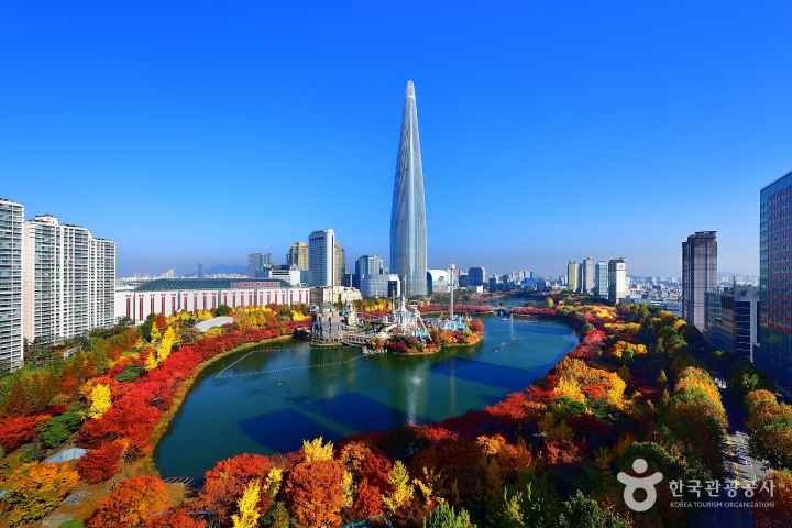 석촌호수 풍경